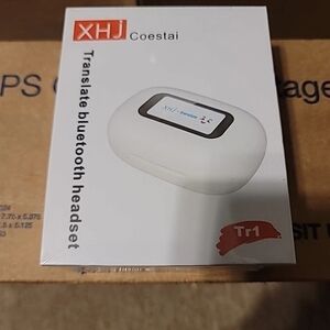 White Bluetooth Headset